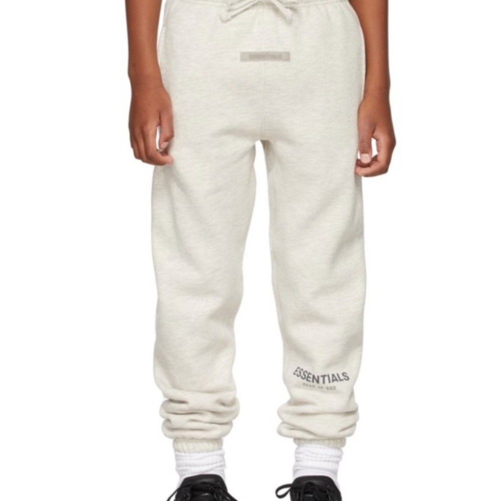 Fear of God Kids Light Gray Joggers